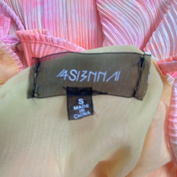 NWT 4S13NNA Multicolor Shay Pleated Tie-Dye Mini Dress – Lined (Size S) - Picture 11 of 12